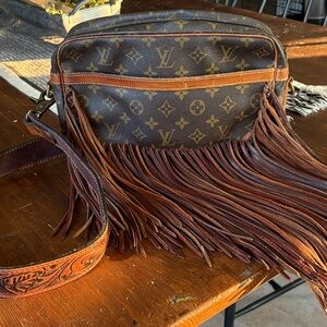 Louis Vuitton Brown Fringe Monogram Bag